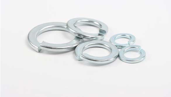 White Zinc Plated Spring Washer