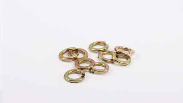 Yellow Zinc Plated Spring Washer